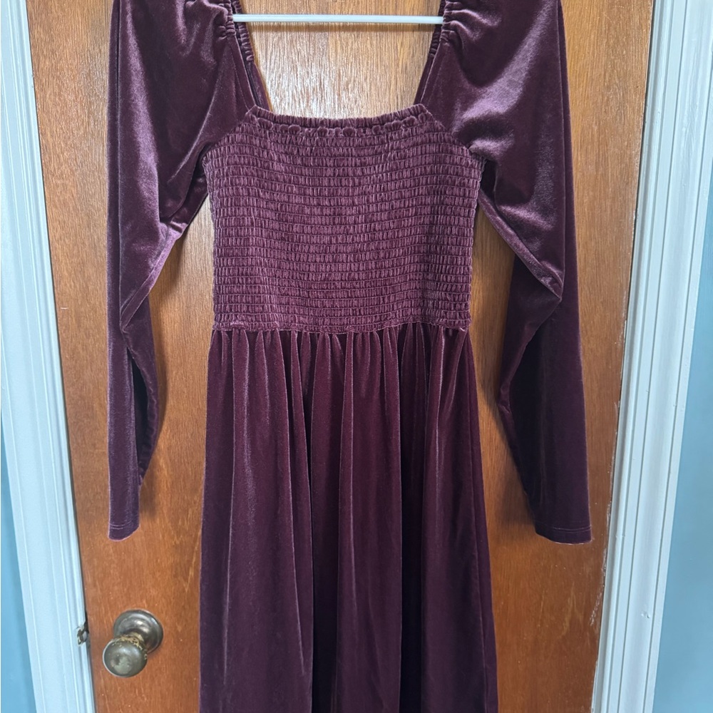 GAP Women's Mini Dress in Deep Purple
